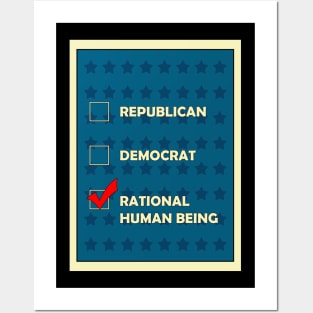 Politics-Rational Human Being Posters and Art